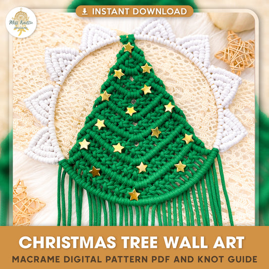 Christmas Tree Wall Art - Digital PDF and Knot Guide