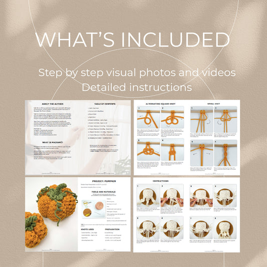 Macrame Autumn Bundle - 3 Digital PDFs and Knot Guides