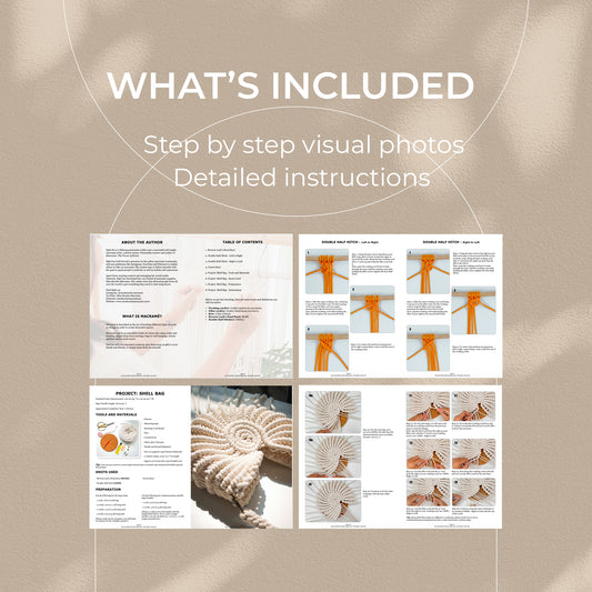 Macrame Shell Bag - Digital PDF and Knot Guide