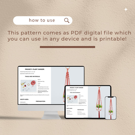 Plant Hanger - Digital PDF and Knot Guide