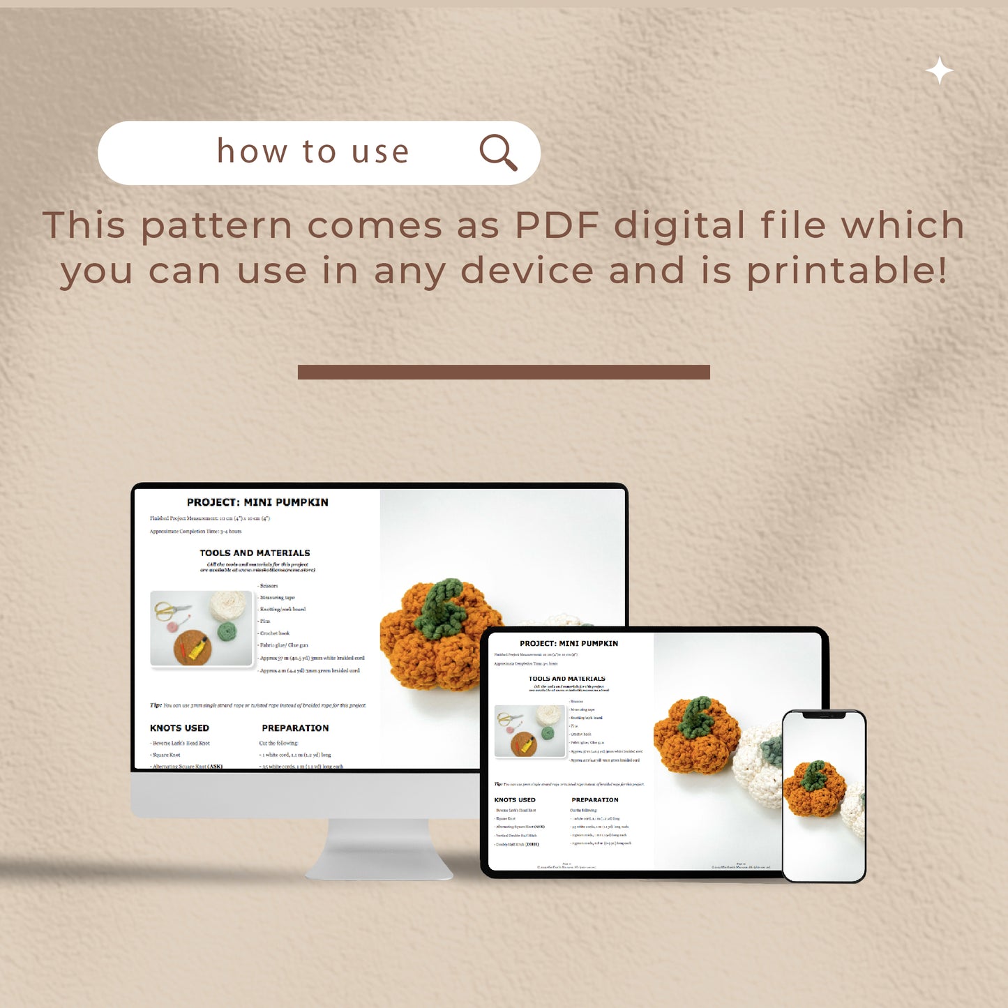 Pumpkin - Digital PDF and Knot Guide