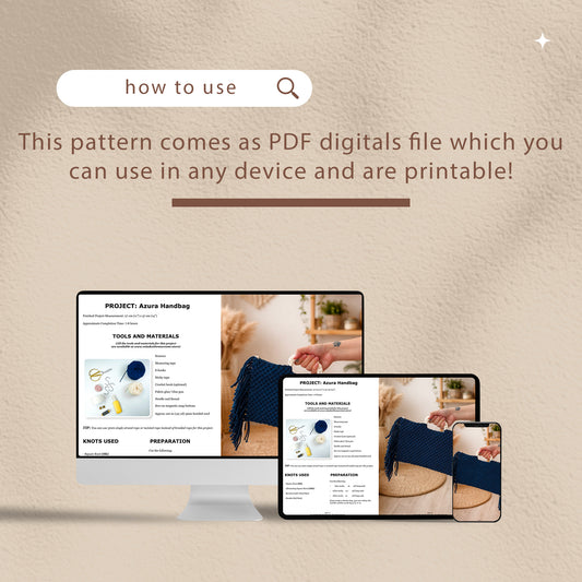 Azura Handbag - Digital PDF and Knot Guide