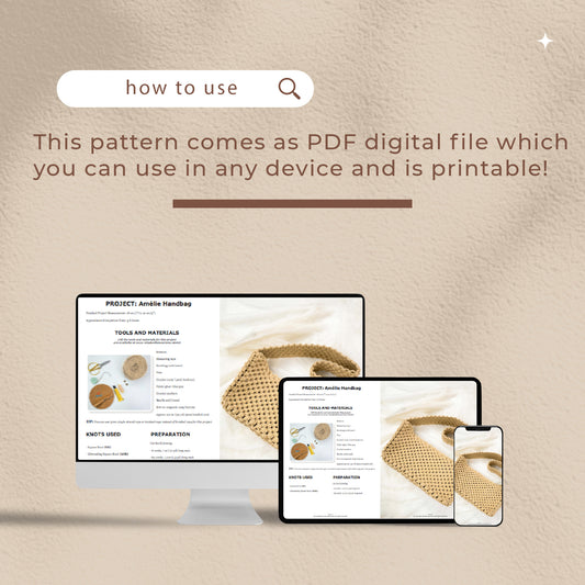 Amélie Handbag - Digital PDF and Knot Guide