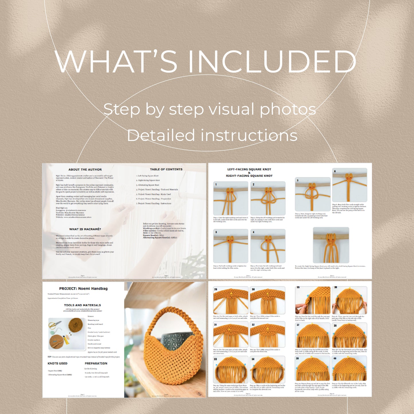 Noemi Handbag - Digital PDF and Knot Guide