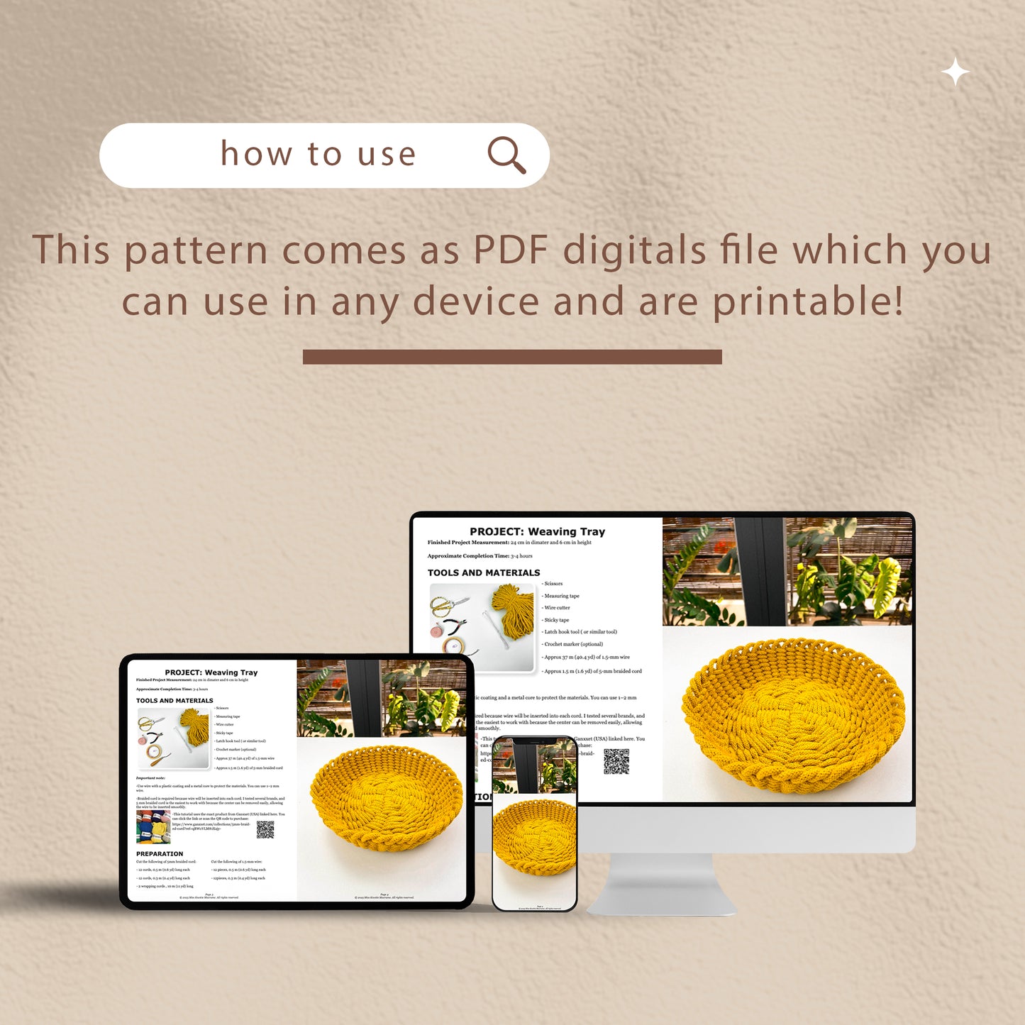 Weaving Tray- Digital PDF and Knot Guide (PRE-ORDER)