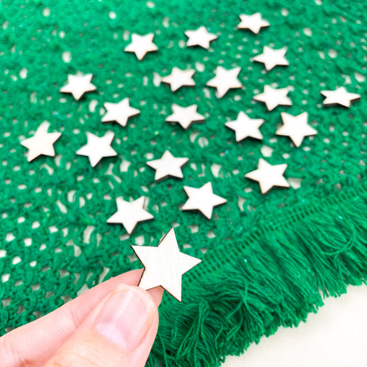 Mini Wooden Stars For Ornament