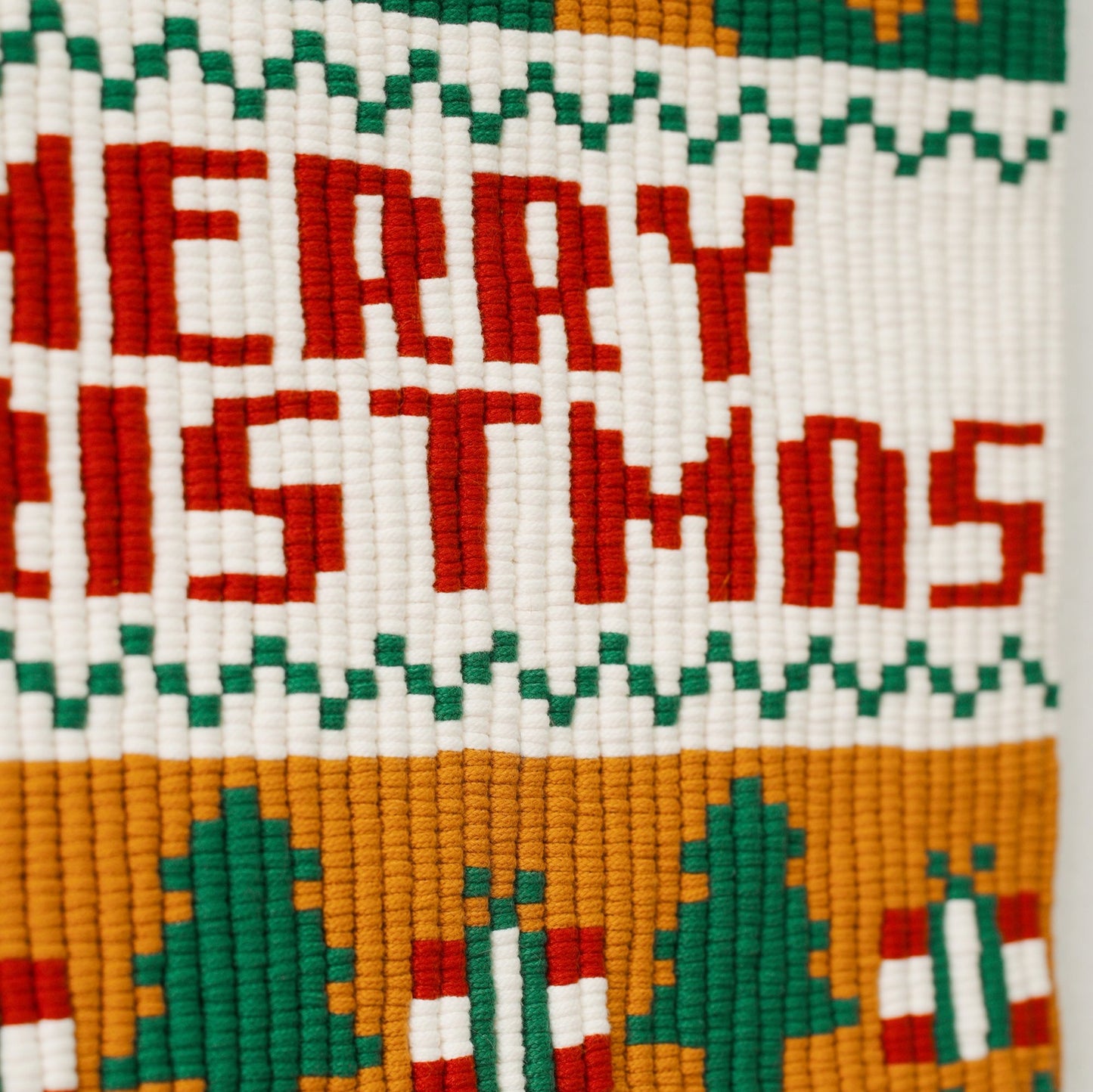Merry Christmas Pixel Pattern - Digital PDF and Knot Guide