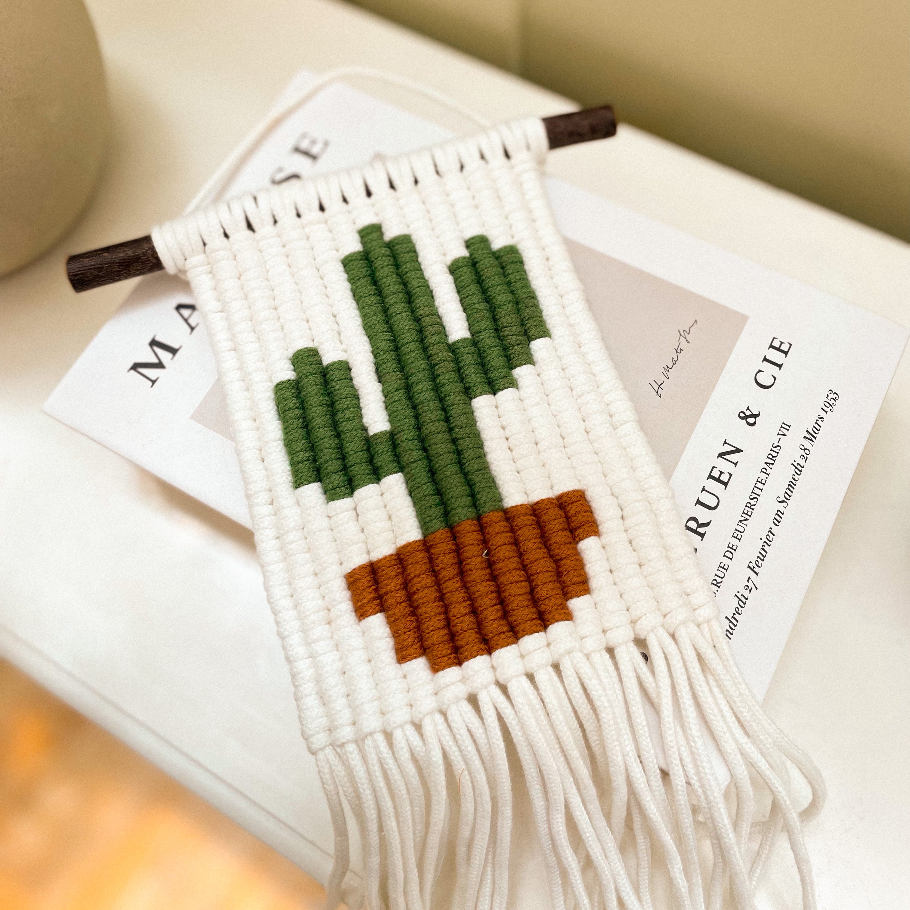 Cactus Pixel Pattern - Digital PDF and Knot Guide