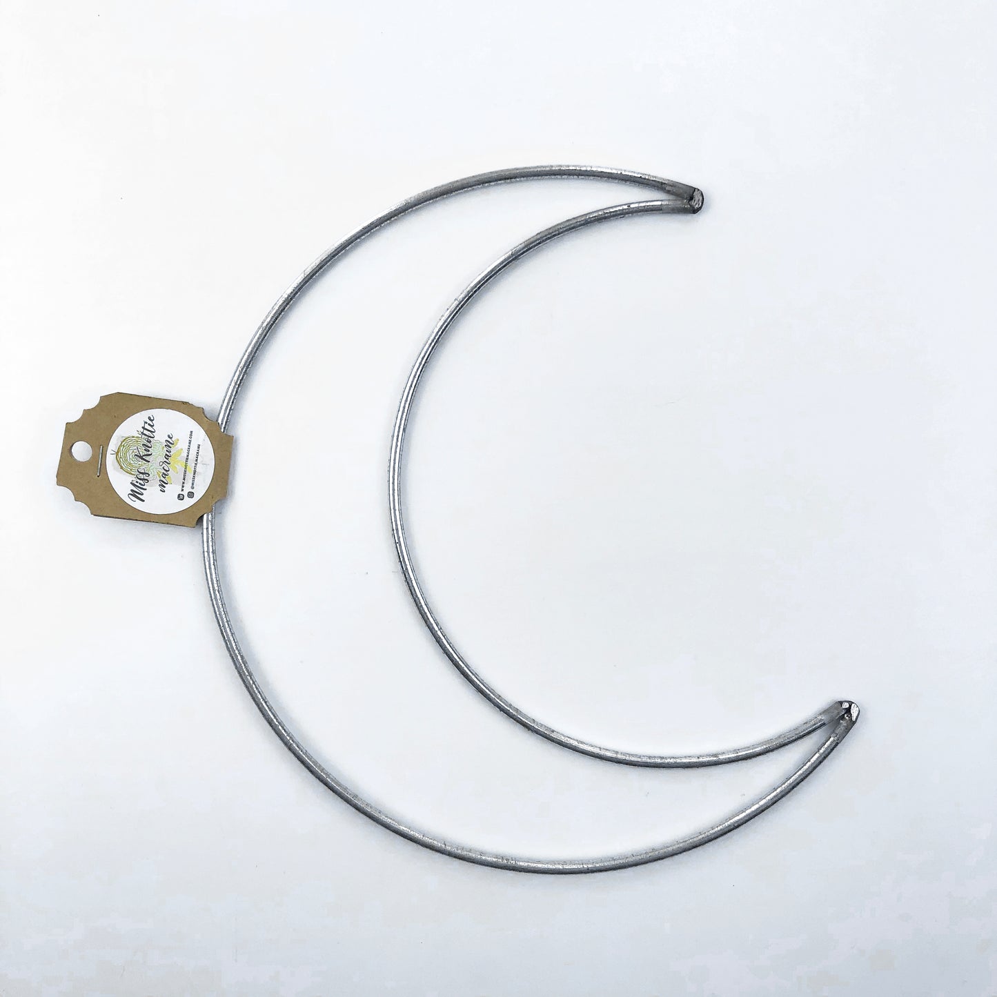 Crescent Moon Shape Metal Hoops