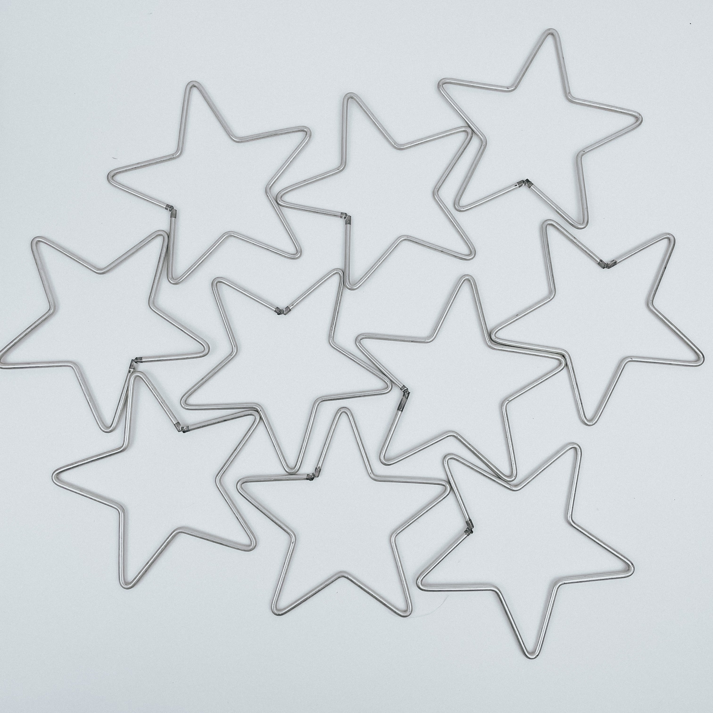 Metal Star Hoops For Christmas Ornaments/ Dreamcatchers - Many sizes