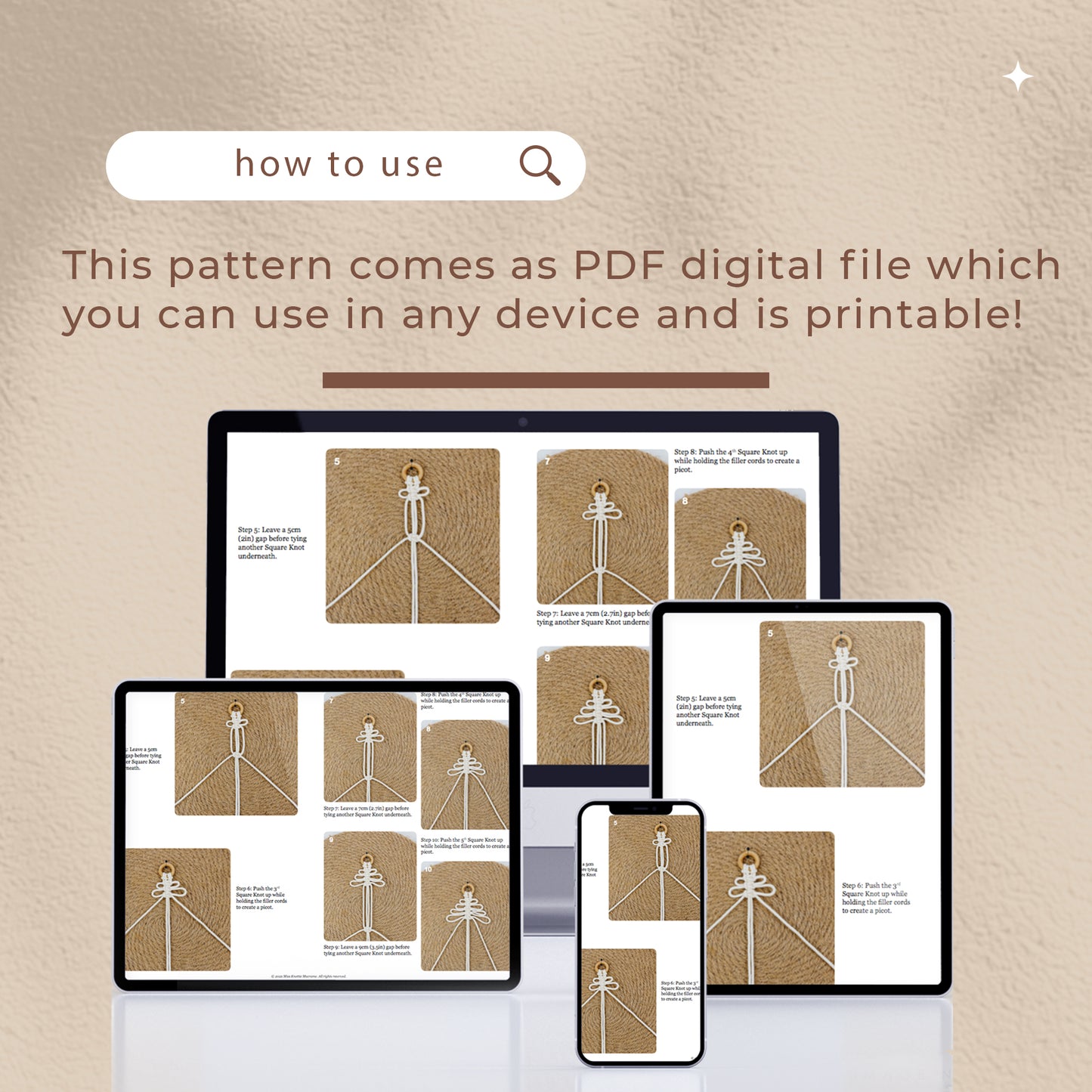 Christmas Tree Pattern - Digital PDF and Knot Guide