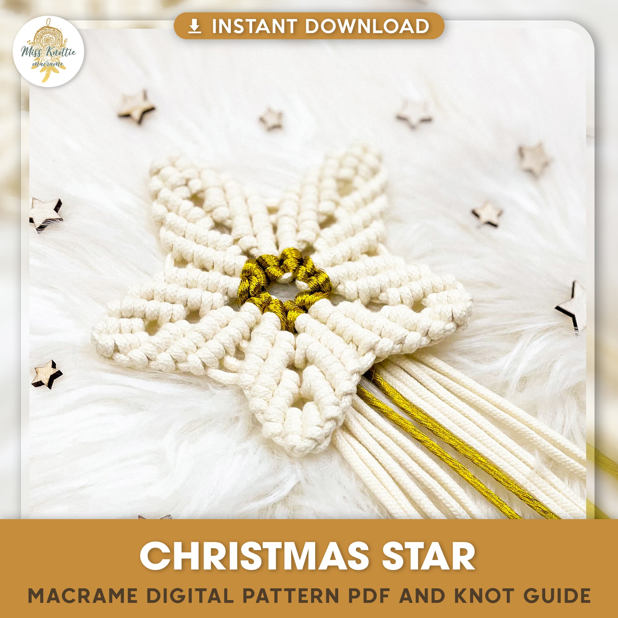 Christmas Star - Digital PDF and Knot Guide