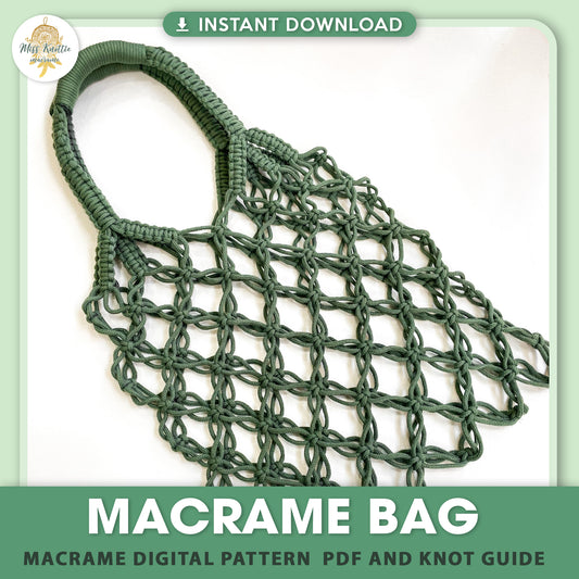 (FREE) Macrame Net Bag - Digital PDF and Knot Guide