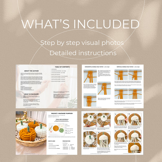 Pacchetto di Pasqua in macramè - 3 PDF digitali e guide ai nodi