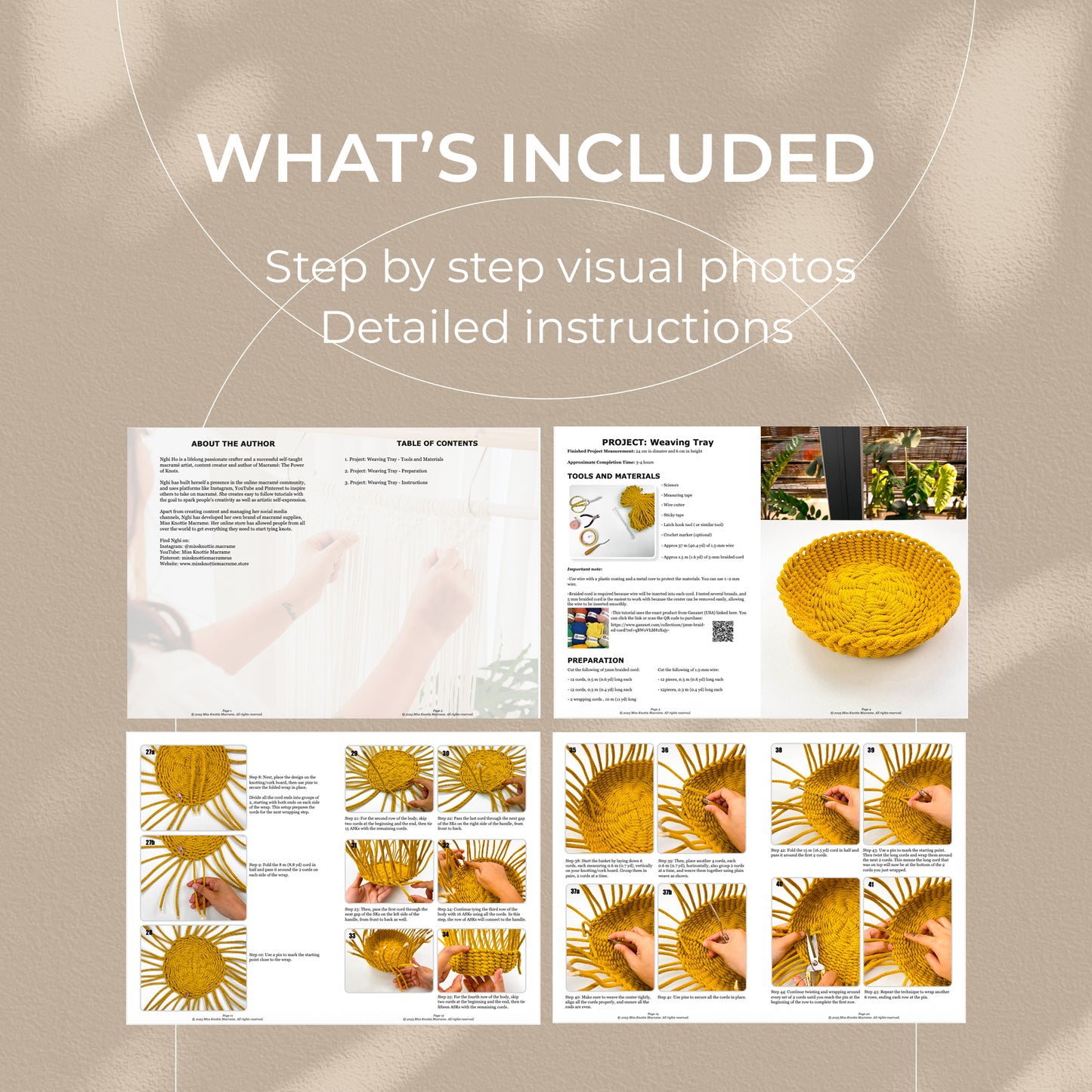 Weaving Tray- Digital PDF and Knot Guide (PRE-ORDER)