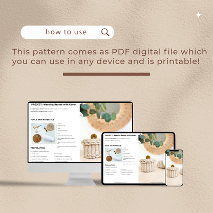 Untersetzer weben – Digitales PDF und Knotenanleitung