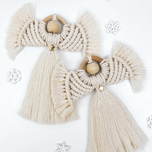 Macrame Christmas Angel Pattern - Digital PDF and Knot Guide