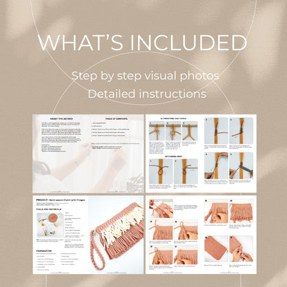 Hand-woven Clutch with Fringes - Digital PDF and Knot Guide