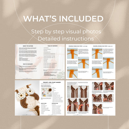 Owl Plant Hanger - Digital PDF and Knot Guide