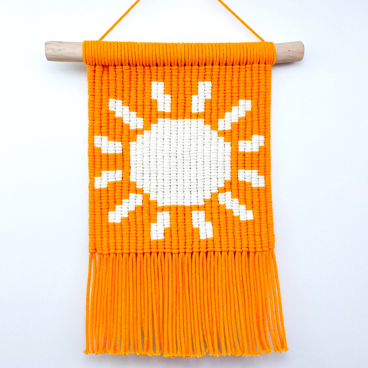 Sun Pixel Art Pattern - Digital PDF and Knot Guide