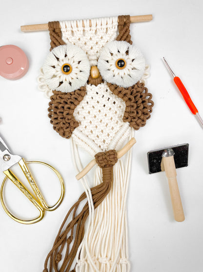macrame owl plant hanger tutorial Owl Plant Hanger