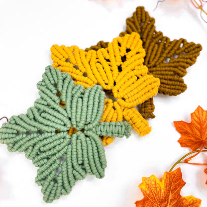 Macrame Autumn Leaf - Digital PDF and Knot Guide