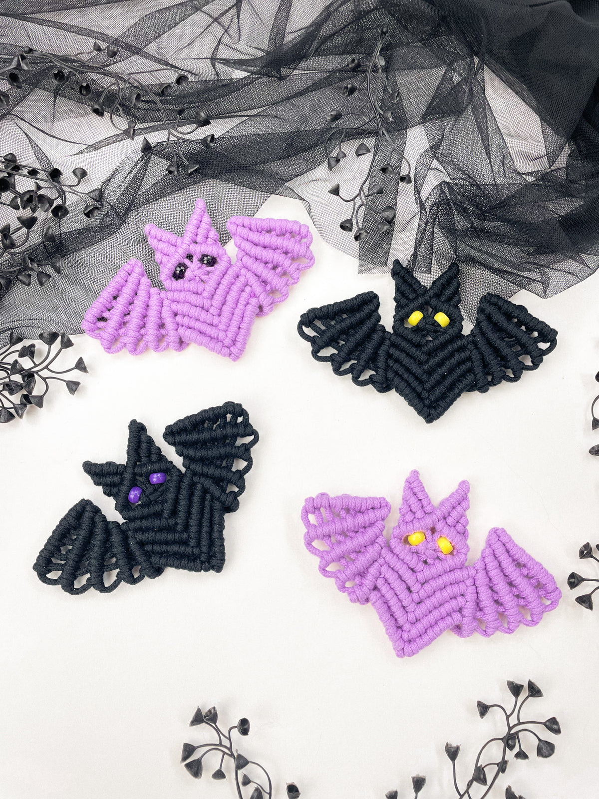 Macrame Mini Bat - Digital PDF and Knot Guide