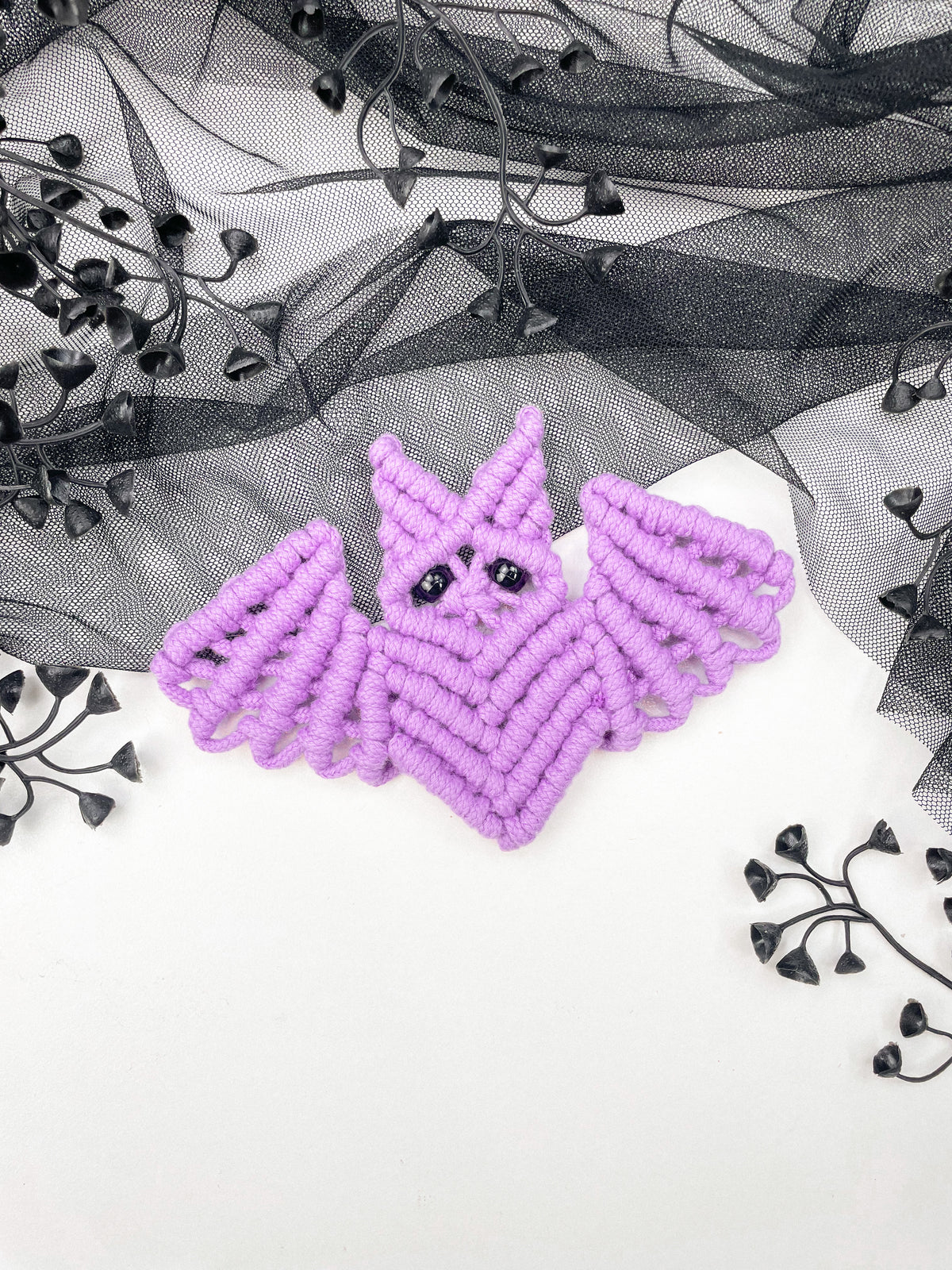Macrame Mini Bat - Digital PDF and Knot Guide