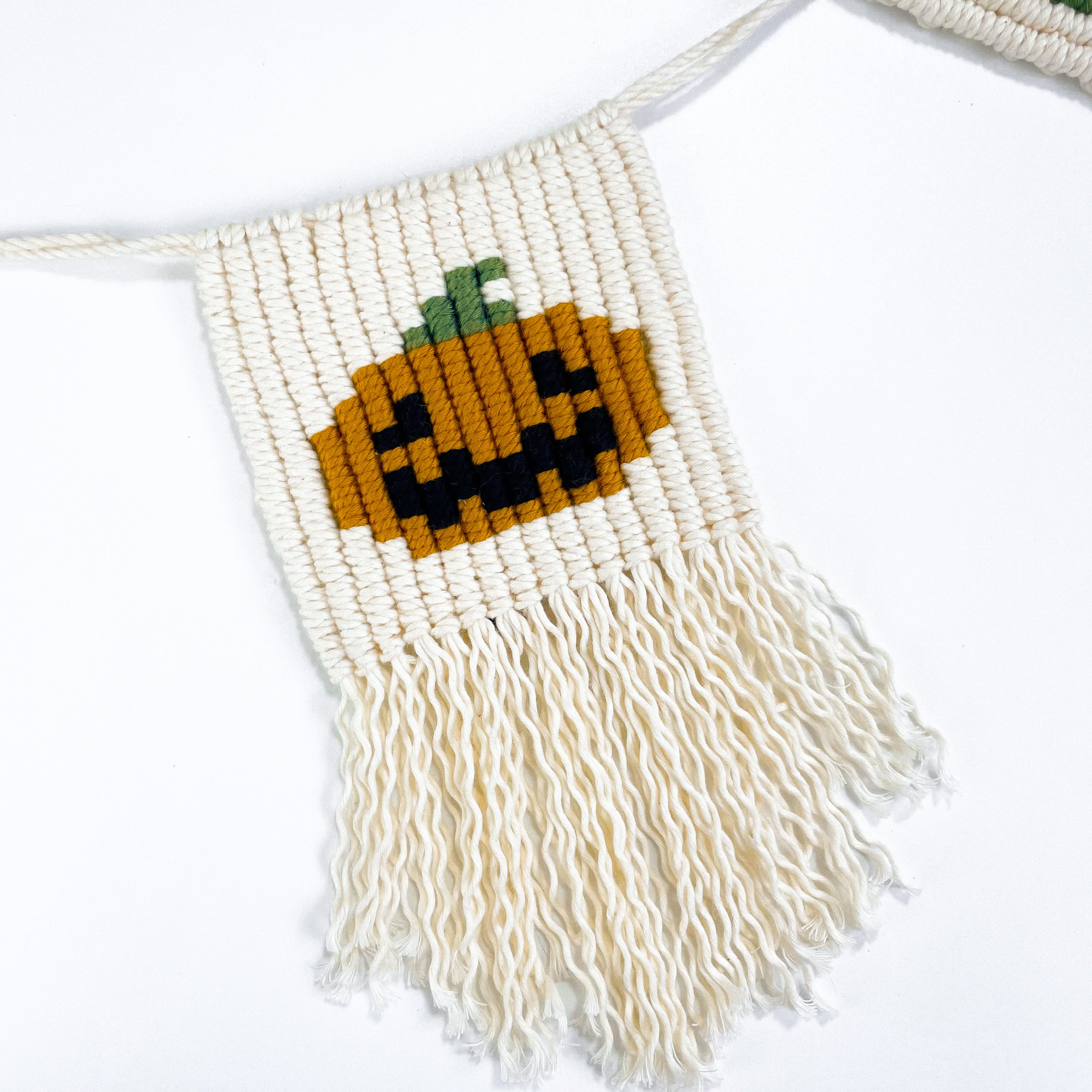 Halloween Pixel Garland - Digital PDF and Knot Guide