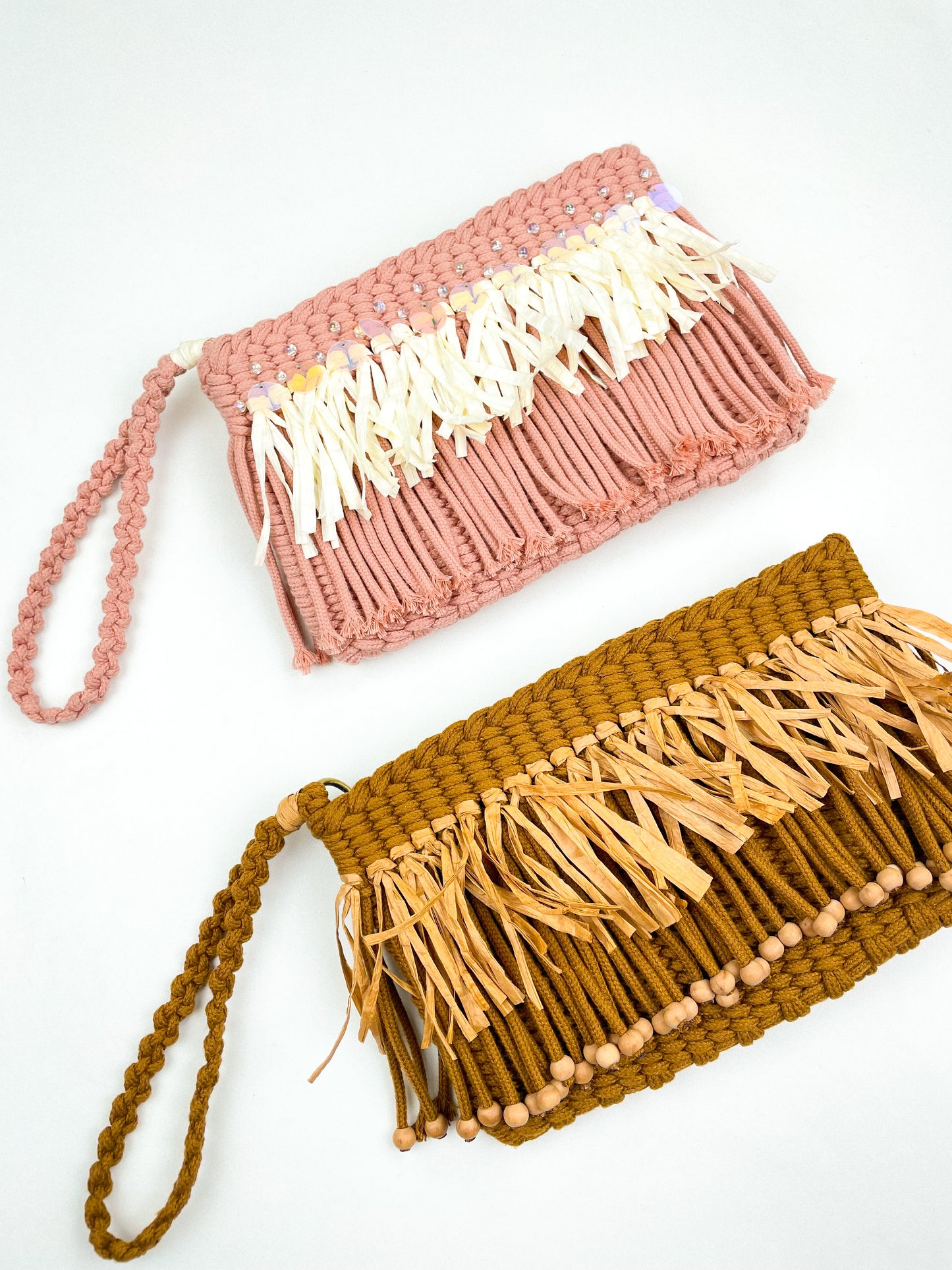 Hand-woven Clutch with Fringes - Digital PDF and Knot Guide