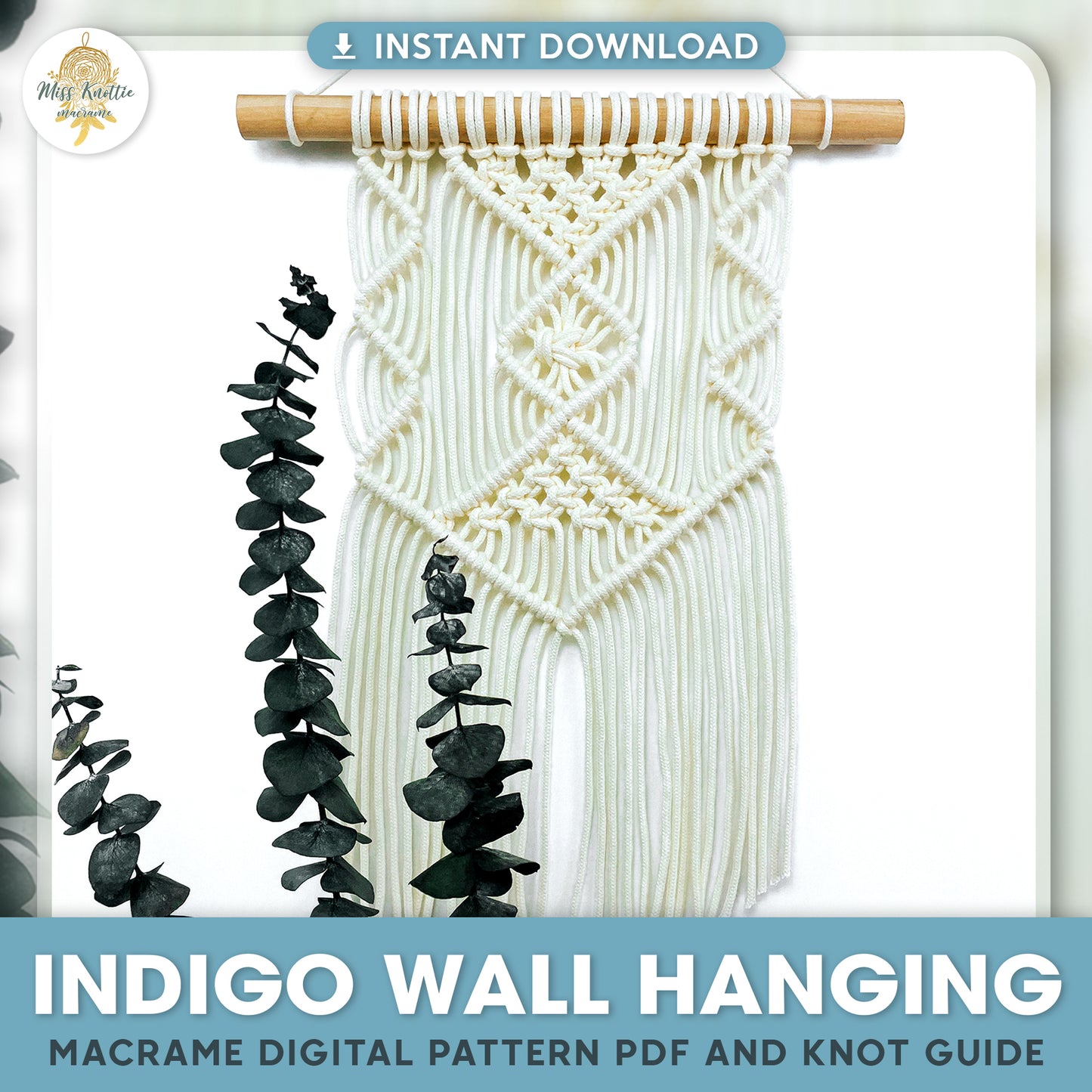 Indigo Wall Hanging-PDF digitale e guida ai namenti