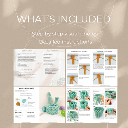 Macrame Easter Bundle - 3 Digital PDFs and Knot Guides