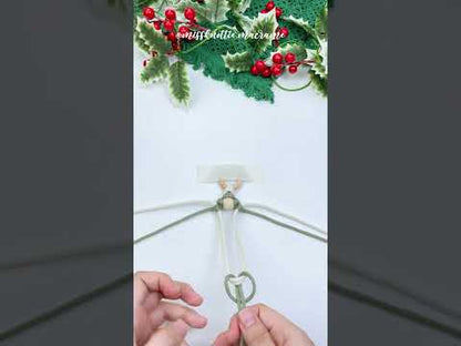 Makramee Weihnachts baum-Digitaler PDF-und Knauf führer