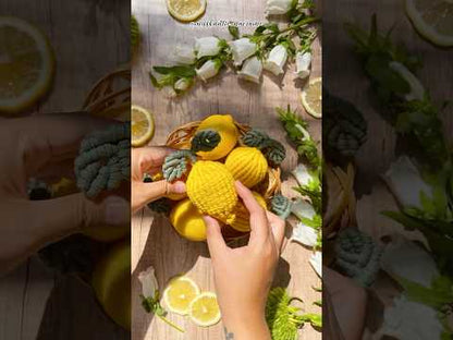 Macrame 3D Lemon - Digital PDF and Knot Guide