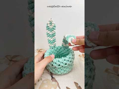 Cesta de conejo de Pascua: guía de nudos y PDF digital