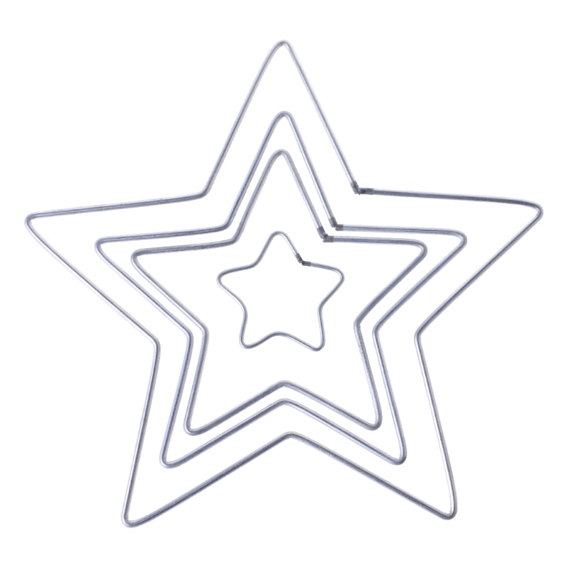 <transcy>Cerchi di stelle in metallo per ornamenti natalizi/acchiappasogni - Molte dimensioni</transcy>