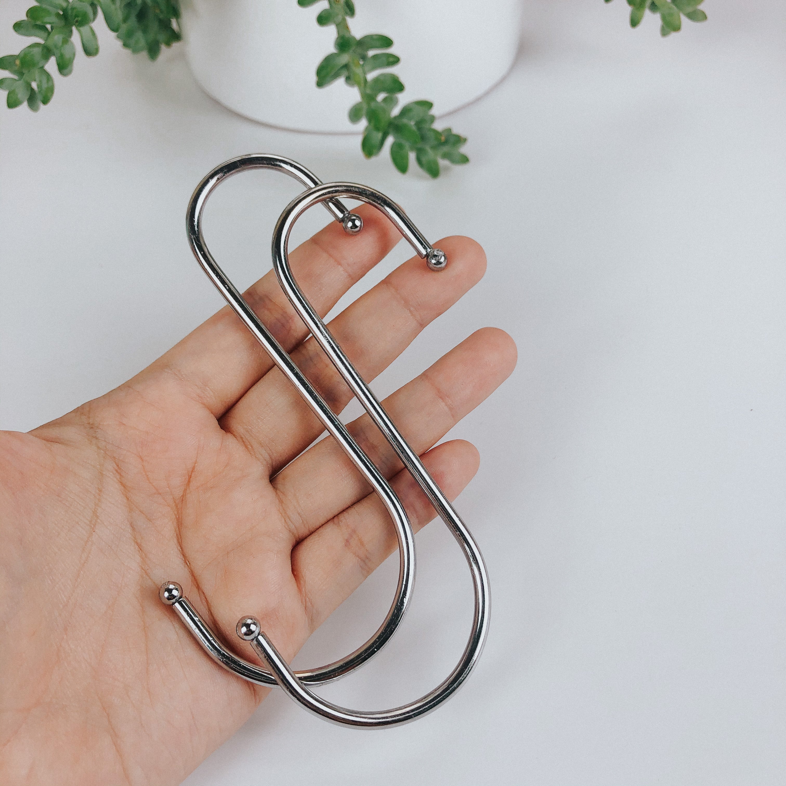 2Pcs - Stainless Steel S Hooks