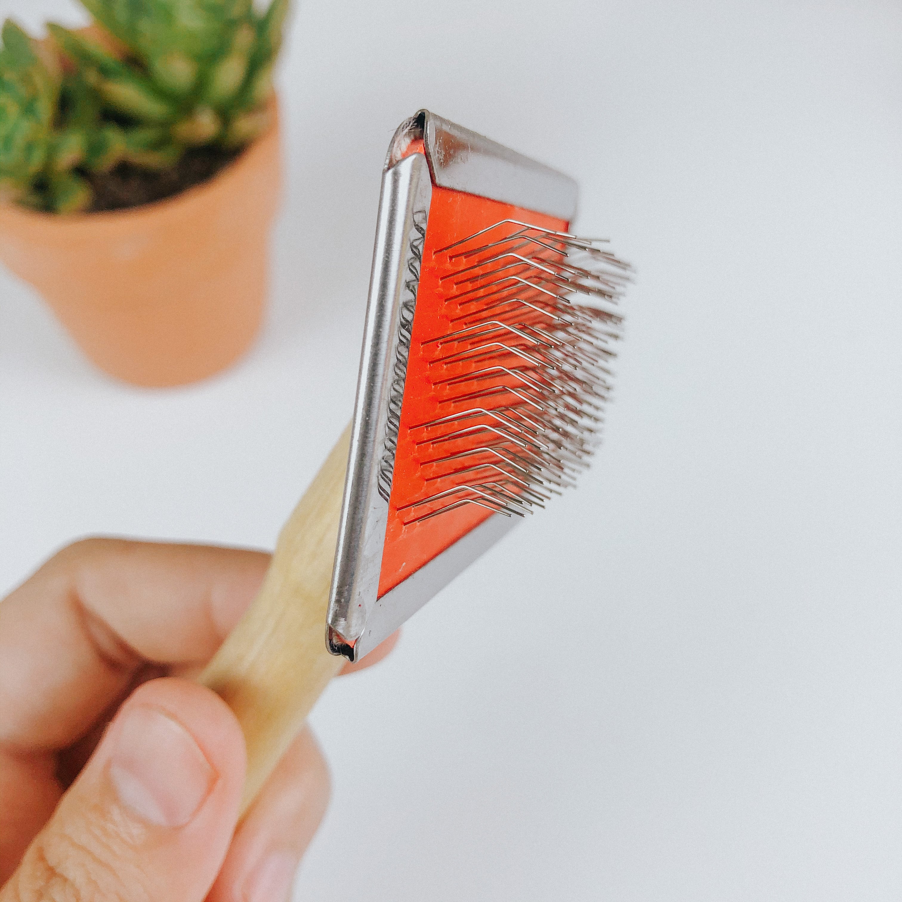 Wooden Brush For Macrame Cord