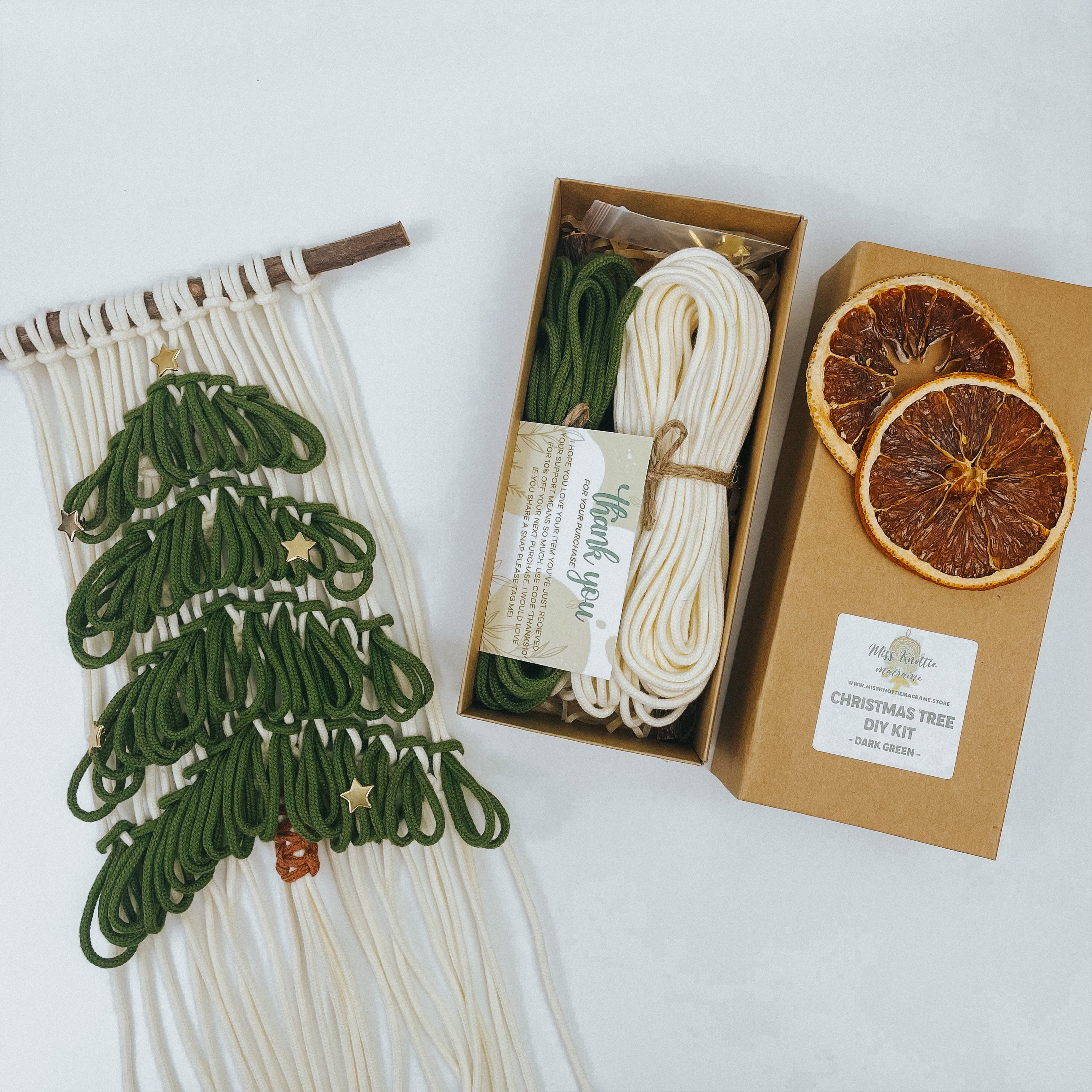 Kit DIY - Tecelagem Árvore de Natal - Crie seu próprio kit