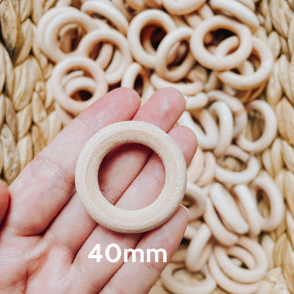 Natural Wooden Ring - Many Sizes