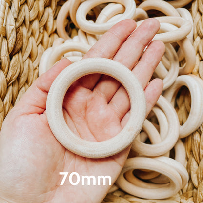 Natural Wooden Ring - Many Sizes