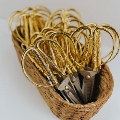 Tijeras de oro de acero inoxidable
