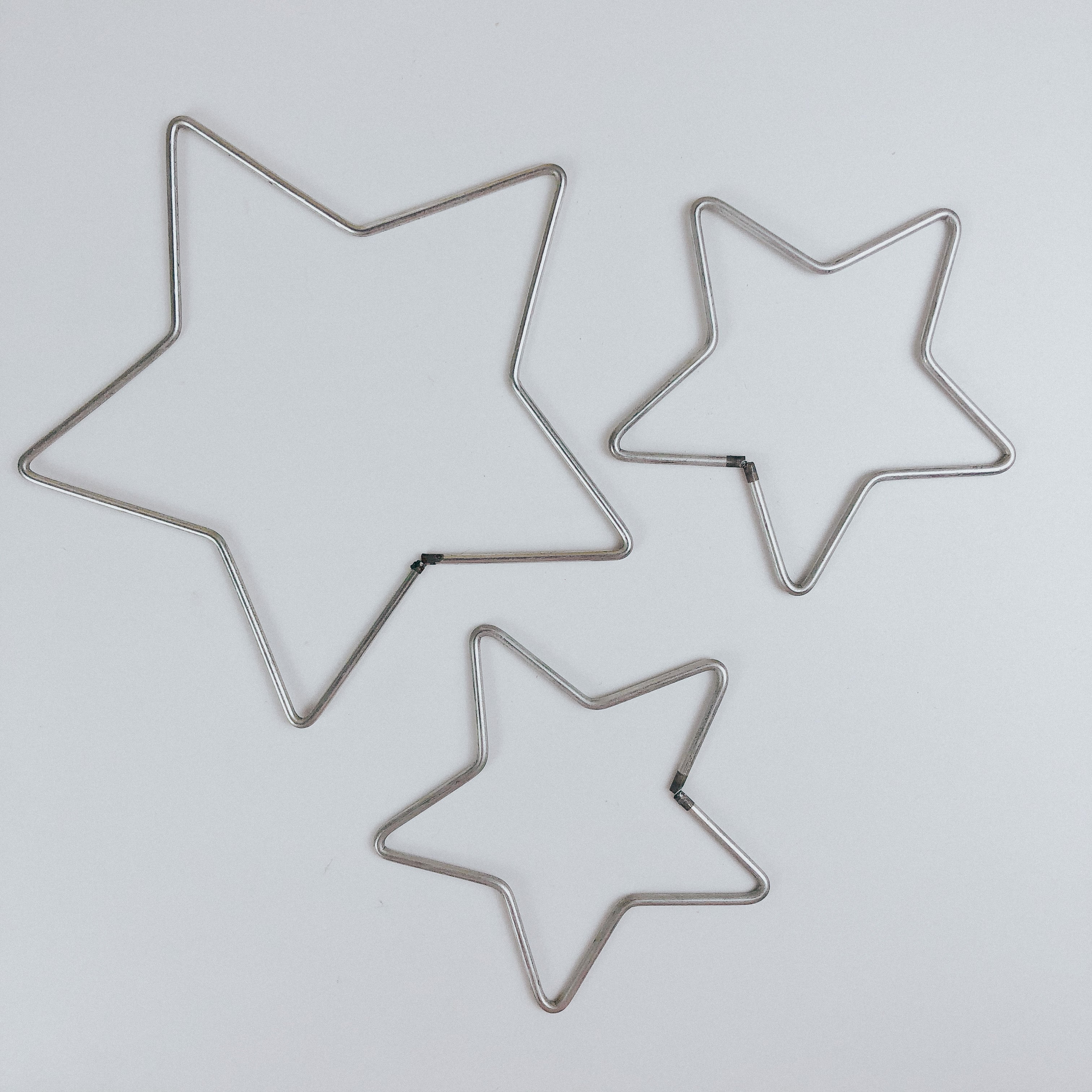 Metal Star Hoops For Christmas Ornaments/ Dreamcatchers - Many sizes