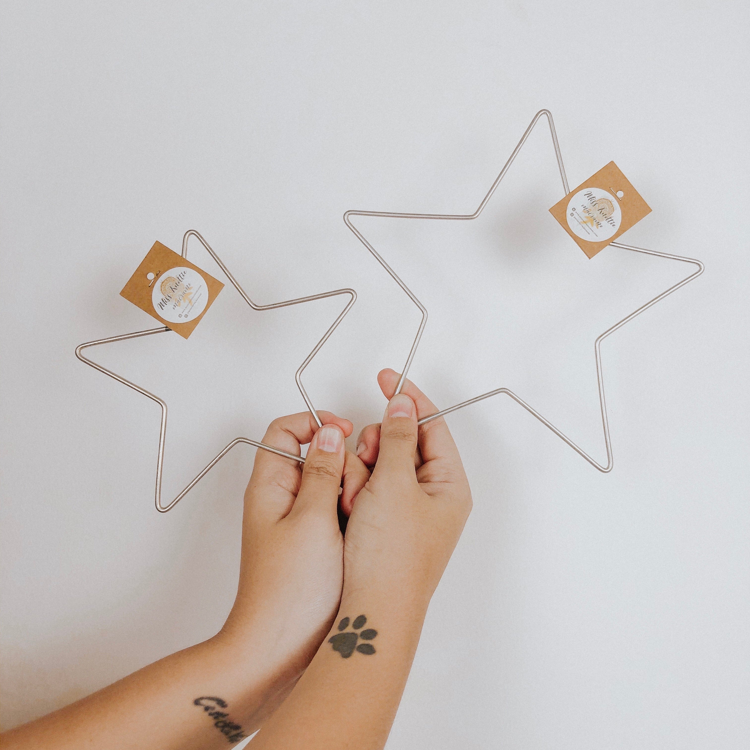 Metal Star Hoops Para Enfeites de Natal / Dreamcatchers - Muitos tamanhos