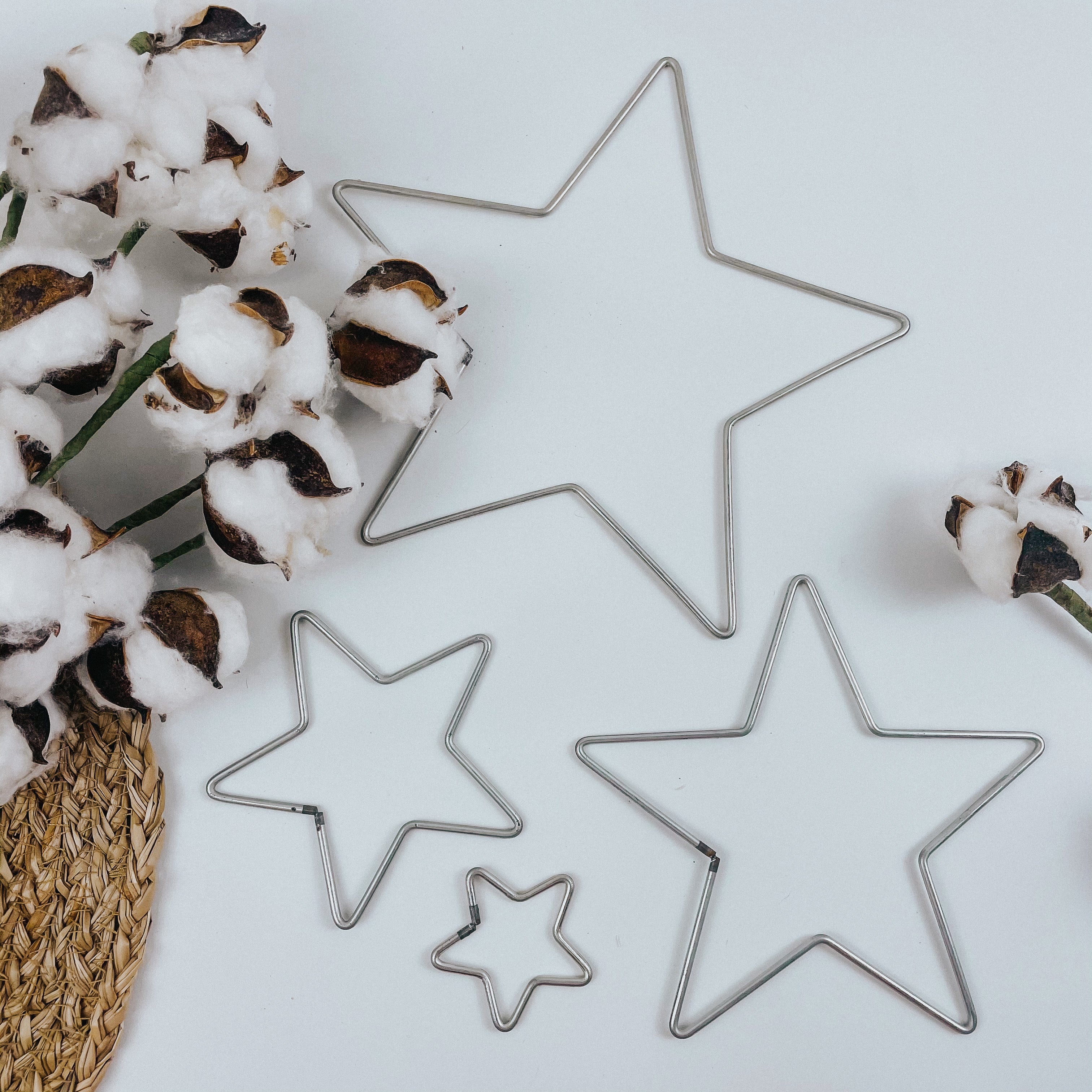 Cerchi di stelle in metallo per ornamenti natalizi/acchiappasogni - Molte  dimensioni